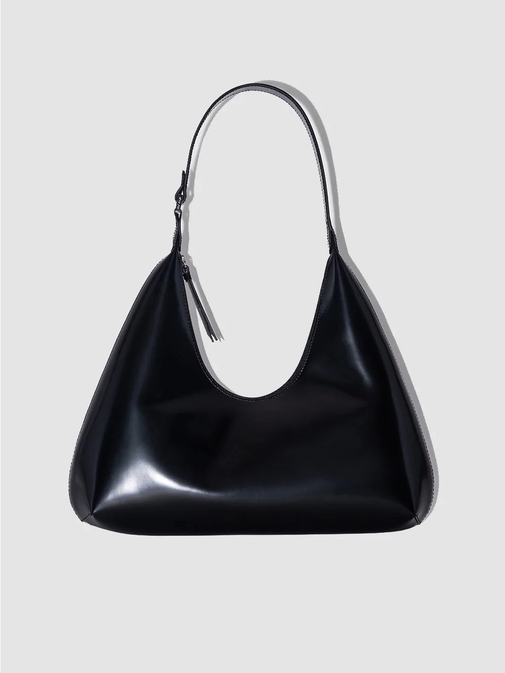 By Far Amber Black Semi Patent Leather Shoulder Bag $670 - Picture 2 of 2